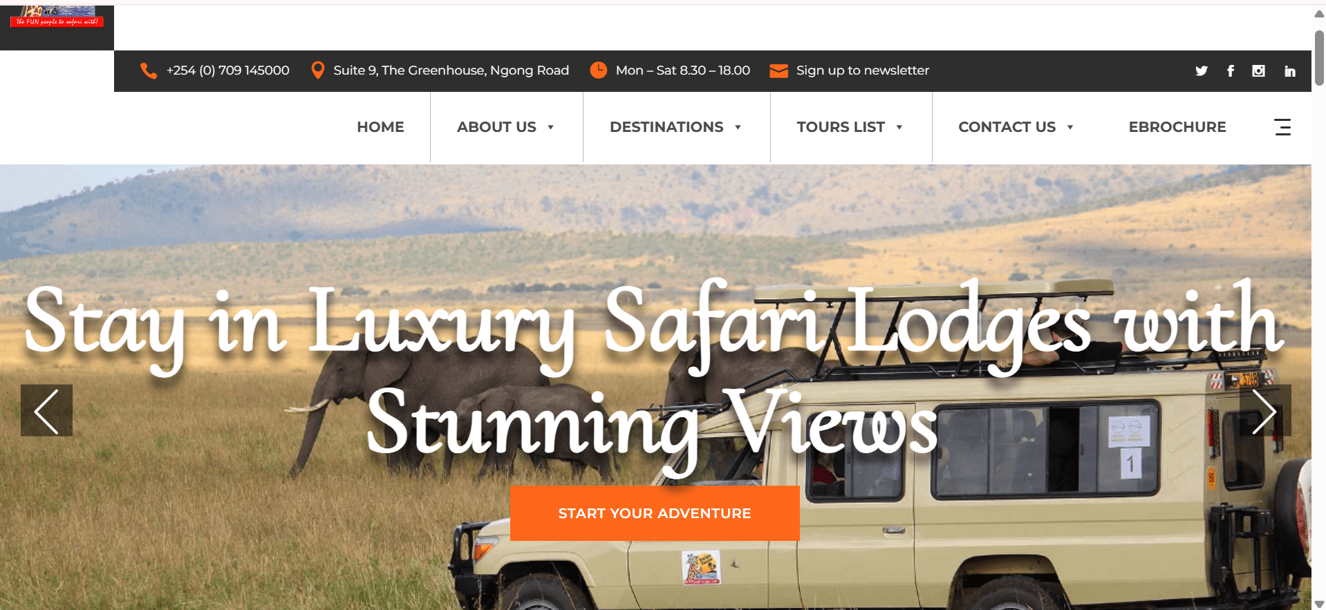 Twiga Tours digital project