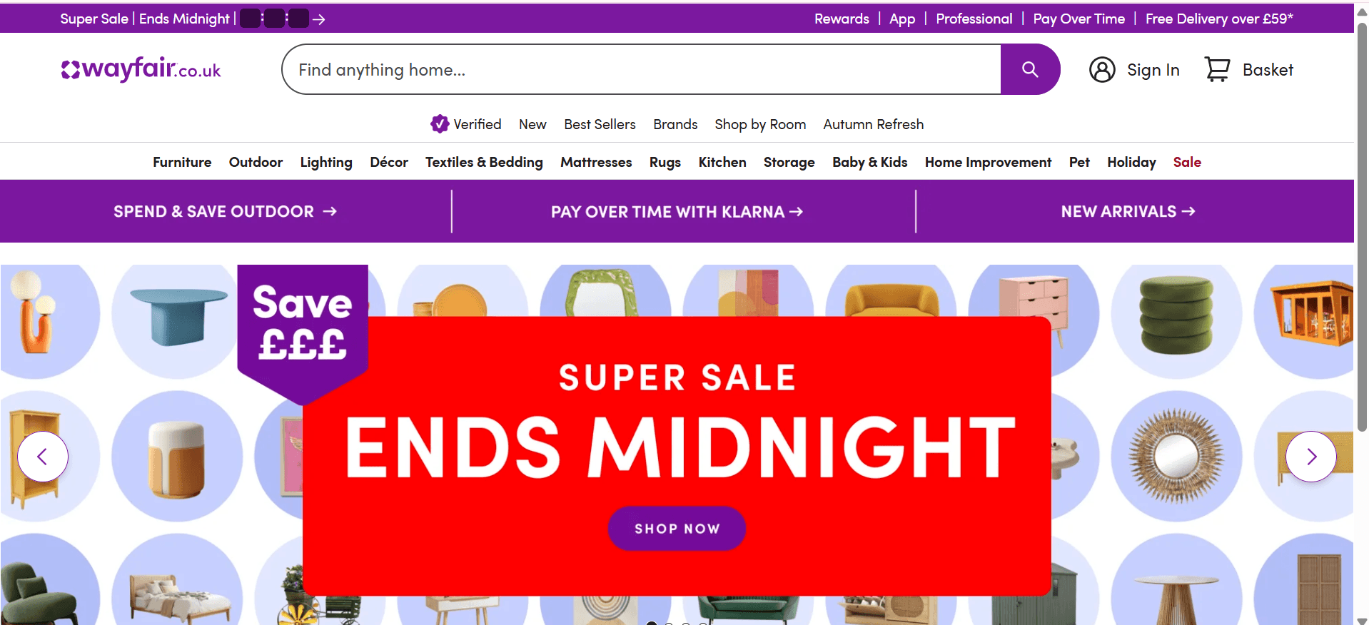 Wayfair UK digital project